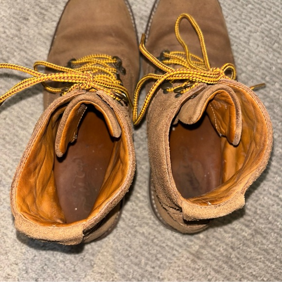 Mens Sperry Top Sider Gold Cup Lug Lace Boot Tan Suede - Picture 4 of 7